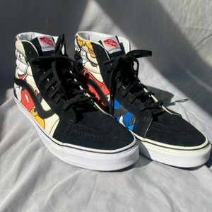 Disney mickey mouse pluto Donald duck vans shoes size M12